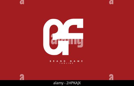 Alphabet letters Initials Monogram logo EF, FE, E and F Stock Vector