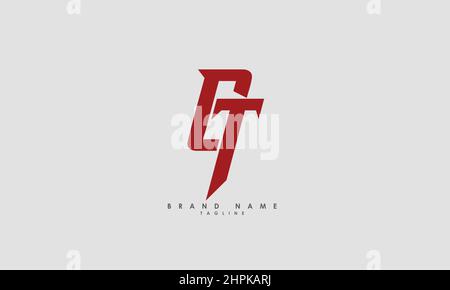 Alphabet letters Initials Monogram logo TC, CT, C and T Stock Vector