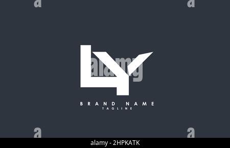 Alphabet letters Initials Monogram logo LY, YK, K and Y Stock Vector