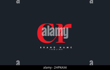 Alphabet letters Initials Monogram logo CR, RC, C and R Stock Vector