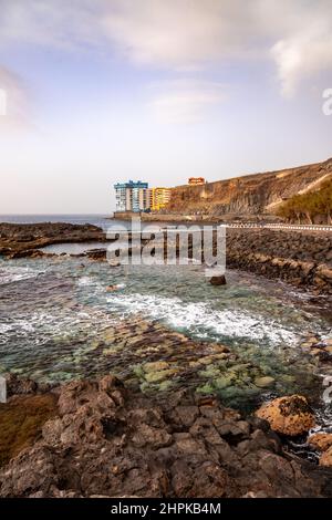 Seafront at Mesa del Mar, Tenerife, Canary Islands Stock Photo