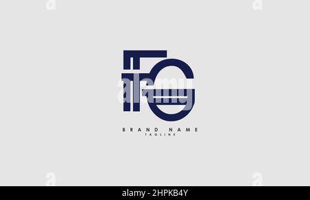Alphabet letters Initials Monogram logo FG, GF, F and G Stock Vector