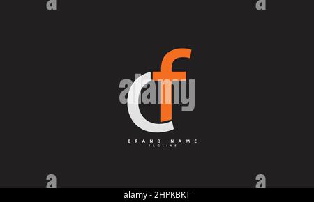 Alphabet letters Initials Monogram logo CF, FC, C and F Stock Vector