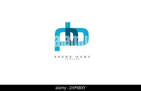 Alphabet letters Initials Monogram logo BP, PB, B and P Stock Vector