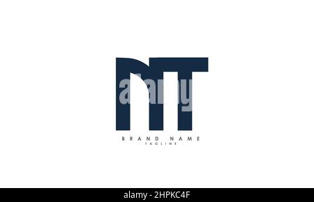 Alphabet letters Initials Monogram logo MT, TM, M and T Stock Vector