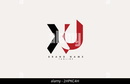 Alphabet letters Initials Monogram logo XU, UX, U and X Stock Vector
