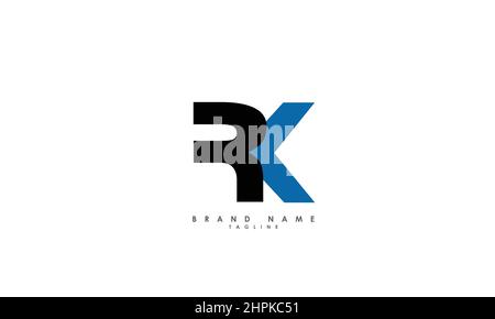 Alphabet letters Initials Monogram logo RK, KR, R and K Stock Vector