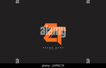 Alphabet letters Initials Monogram logo ZT, TZ, Z and T Stock Vector