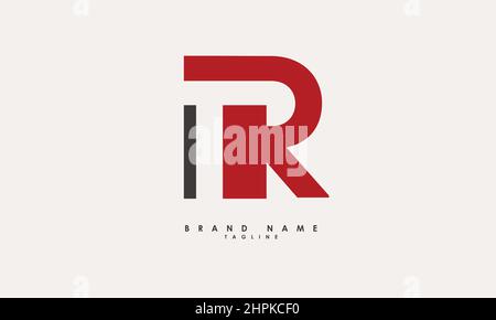 Alphabet letters Initials Monogram logo TR, RT, T and R Stock Vector