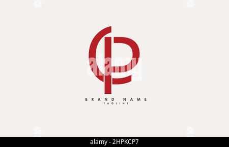 Alphabet letters Initials Monogram logo CP, PC, C and P Stock Vector