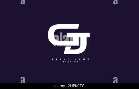 Alphabet letters Initials Monogram logo GJ, JG, G and J Stock Vector