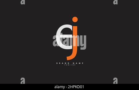 Alphabet letters Initials Monogram logo EJ, JE, J and E Stock Vector