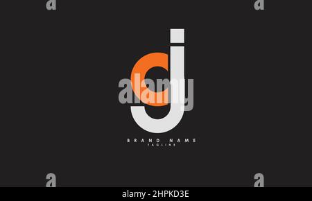 Alphabet letters Initials Monogram logo GJ, JG, G and J Stock Vector