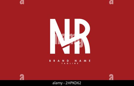 Alphabet letters Initials Monogram logo NR, RN, N and R Stock Vector