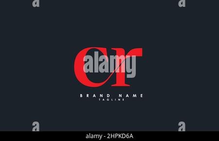 Alphabet letters Initials Monogram logo CR, RC, C and R Stock Vector