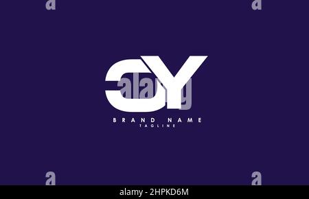 Alphabet letters Initials Monogram logo OY, YO, O and Y Stock Vector