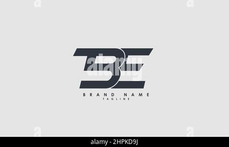 Alphabet letters Initials Monogram logo BE, EB, B and E Stock Vector