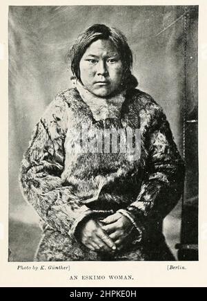 An Eskimo Woman From the book The living races of mankind; Volume 2 by Henry Neville Hutchinson, Published in London in 1901 by Hutchinson & co Stock Photo