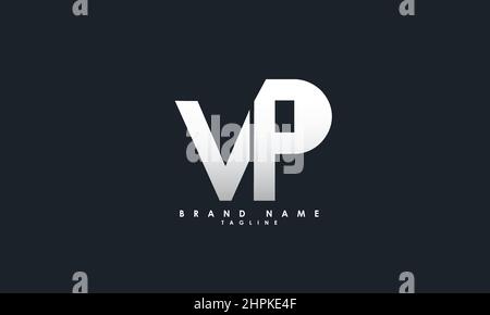 Alphabet letters Initials Monogram logo PV, VP, P and V Stock Vector