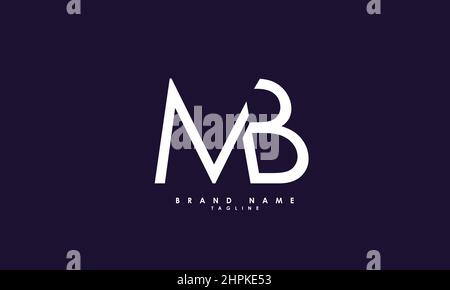 Alphabet letters Initials Monogram logo BM, MB, B and M Stock Vector