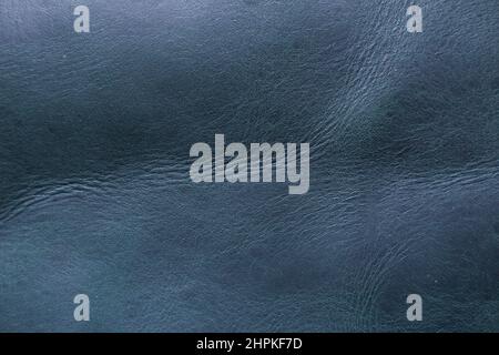 Olive green genuine cow luxury leather texture deep green background Stock Photo