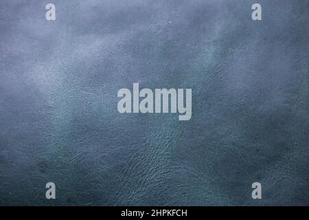 Olive green genuine cow luxury leather texture deep green background Stock Photo