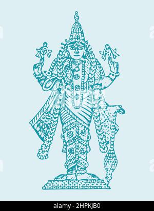 Durga Graphics Lord Vishnu Religious Painting Poster Waterproof Canvas  Print for Home Decor Bedroom, Living Room, Drawing Room, Kids Room  Colorfull latest decoration Wall Poster : Amazon.in: Home & Kitchen