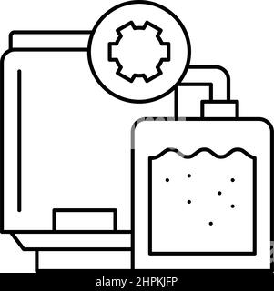 synthesis pharmaceutical production line icon vector illustration Stock ...