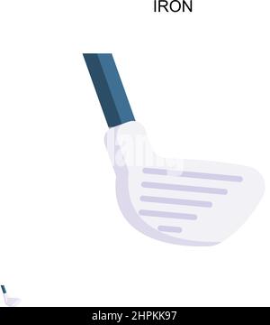 Iron Simple vector icon. Illustration symbol design template for web mobile UI element. Stock Vector