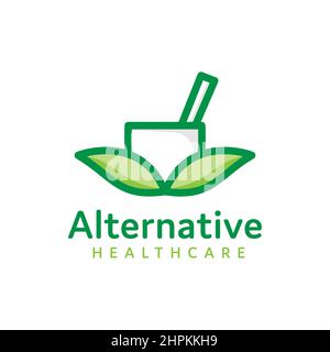 natural alternative medicine logo Stock Vector