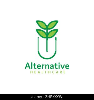 alternative medicine logo Stock Vector
