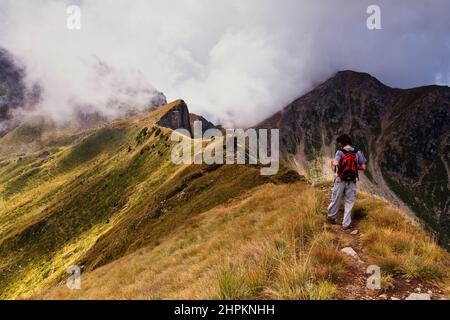 Brenta Dolomites, Rhaetian Alps, Trento, Trentino Alto Adige, Italy, Europe Stock Photo