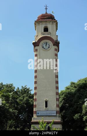 Khan Clock Tower in the Pettah neighbourhood of Colombo in Sri Lanka Stock Photo