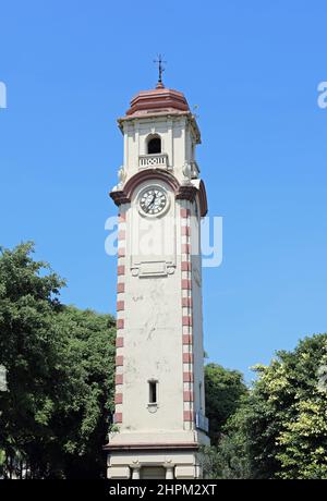 Khan Clock Tower in the Pettah neighbourhood of Colombo in Sri Lanka Stock Photo