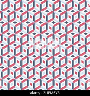 Elegant trendy hexagonal vector seamless pattern design for textile and printing. Abstract geometric shaped repeating texture. Variegated background. Stock Vector