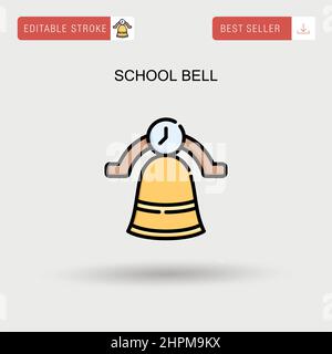 Icon for school bell, school Stock Vector Image & Art - Alamy