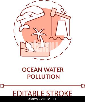 Water pollution terracotta concept icon Stock Vector Image & Art - Alamy