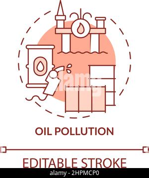 Water pollution terracotta concept icon Stock Vector Image & Art - Alamy