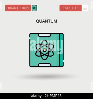 Quantum Simple vector icon. Stock Vector