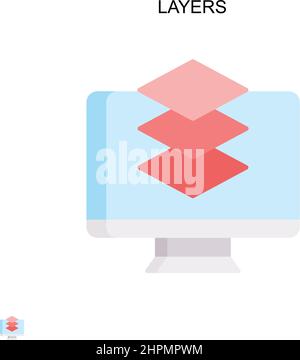 Layers Simple vector icon. Illustration symbol design template for web ...