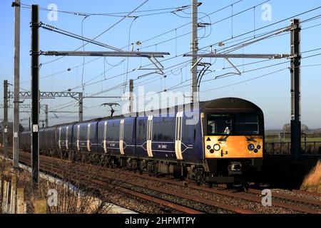 East Midlands Trains Connect, 360108 Desiro train, London to Bedford Line Railway, near Bedford, Bedfordshire, England, UK Stock Photo