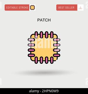 Patch Simple vector icon. Stock Vector