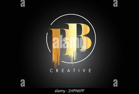 BB Brush Stroke Letter Logo Design. Black Paint Logo Leters Icon with ...