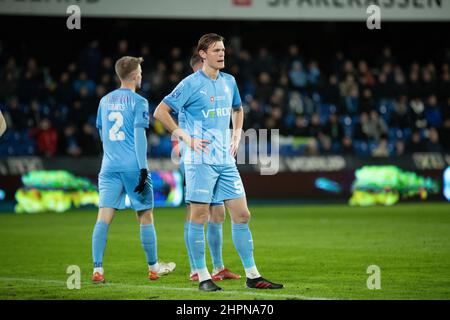 Randers, Denmark. 21st, February 2022. Hugo Andersson (5) of Randers FC seen during the 3F Superliga match between Randers FC and Viborg FF at Cepheus Park in Randers. (Photo credit: Gonzales Photo - Balazs Popal). Stock Photo