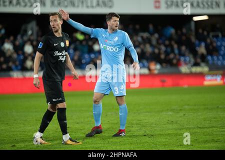 Randers, Denmark. 21st, February 2022. Mattias Andersson (3) of Randers FC seen during the 3F Superliga match between Randers FC and Viborg FF at Cepheus Park in Randers. (Photo credit: Gonzales Photo - Balazs Popal). Stock Photo