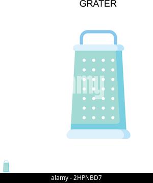 Grater Simple vector icon. Illustration symbol design template for web mobile UI element. Stock Vector