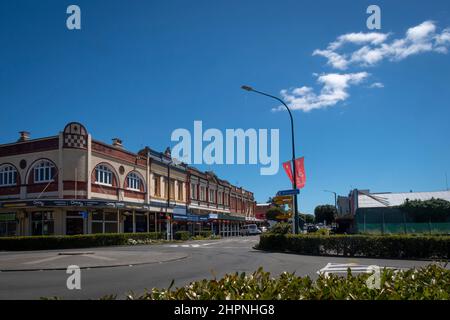 Shops on Wellington Road, Marton, Rangitikei, North Island, New Zealand Stock Photo