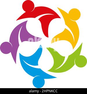 Adoption and community care Logo template vector Stock Vector