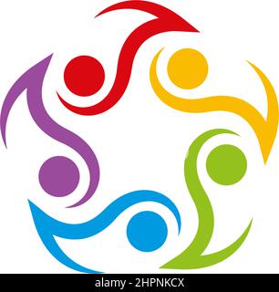 Adoption and community care Logo template vector Stock Vector
