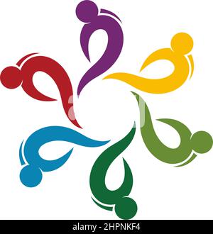 Adoption and community care Logo template vector Stock Vector